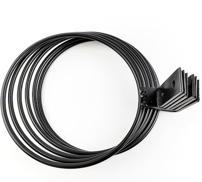 GXXMEI 6 Pack 6 Inch Wall Flower Pot Holder Ring Plant Hanger, Metal Planter Hooks Wall Mounted Bracket Heavy Duty for Outdoor Indoor