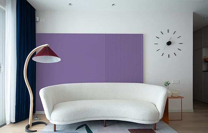 Dimoon 78.7''x17.7'' Purple Peel and Stick Wallpaper Contact Paper Modern Self Adhesive Wall Paper Removable Renter Friendly Textured Solid Color Shelf Cabinet Vinyl Roll (78.7''x17.7'',Dark Purple)