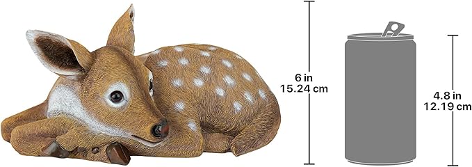 Design Toscano Hershel, the Forest Fawn Baby Deer Statue
