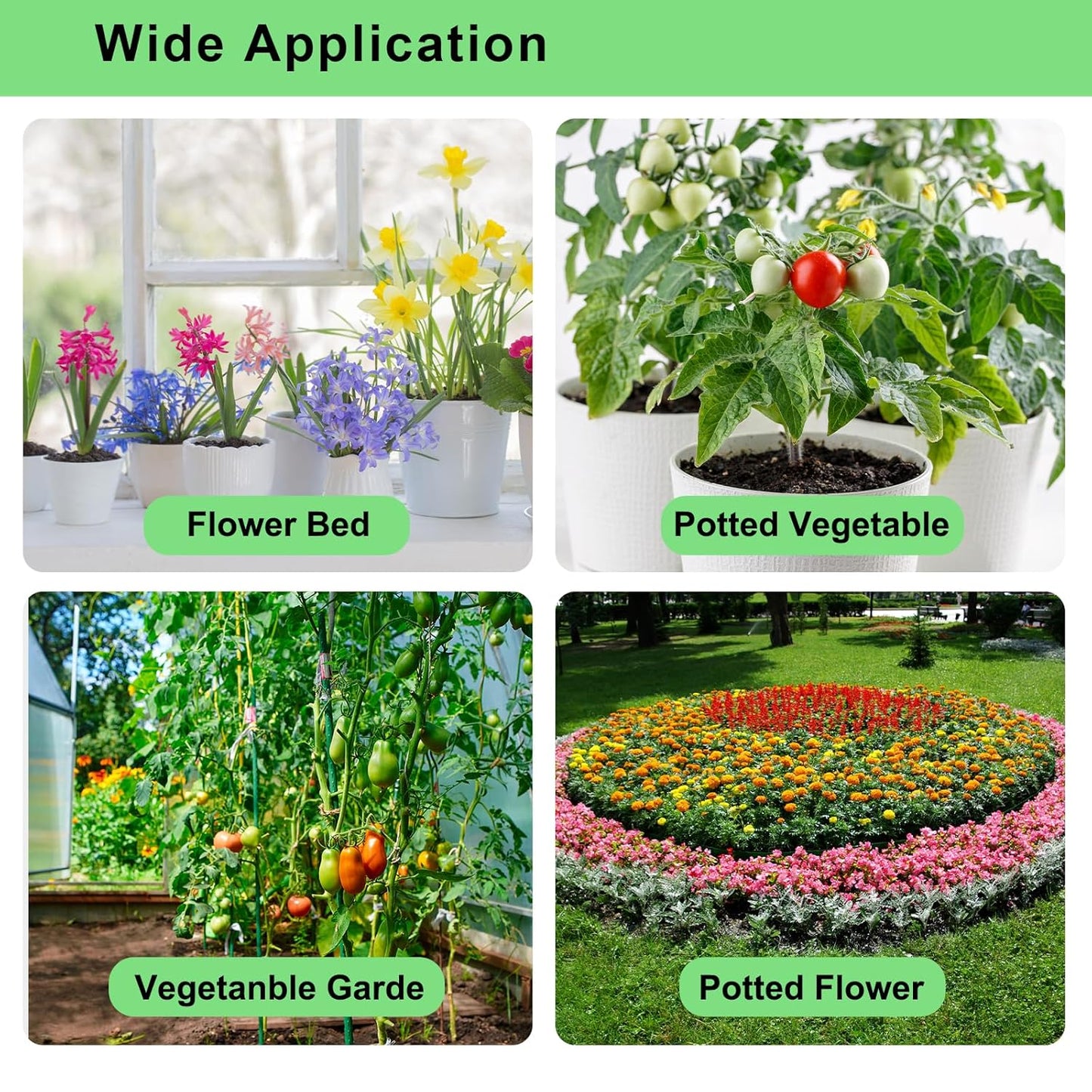 250FT Drip Irrigation Kit β 2025 New Quick-Connect Micro Irrigation System with 50FT 1/2'' Tubing, Locking Nozzle Emitters, Adjustable Misting Sprayers for Gardens, Lawns, Raised Beds and Greenhouses