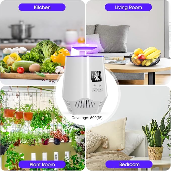 Fruit Fly Traps for Indoors, Fooxem Gnat Traps for House Indoor Fly Trap Indoor, Effective Fruit Fly Traps Bug Zapper Indoor Mosquito Trap for House Plant Pest Control with 10 Sticky Boards