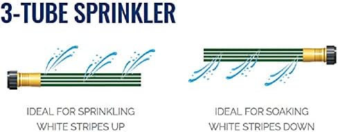 Flexon 25-Foot Three Tube Sprinkler Hose FS25