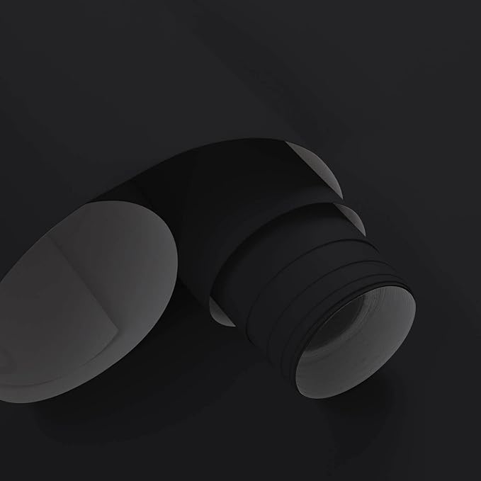 Dimoon 236''x15.7'' Black Skin Peel and Stick Wallpaper Contact Paper Modern Self Adhesive Wall Paper Removable Renter Friendly Textured Solid Color Cabinet Vinyl Roll (236''x15.7'',Black Skin)