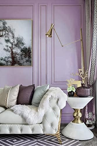 Dimoon 236''x17.7'' Purple Peel and Stick Wallpaper Contact Paper Modern Self Adhesive Wall Paper Removable Renter Friendly Textured Solid Color Shelf Cabinet Vinyl Roll (236''x17.7'',Purple)