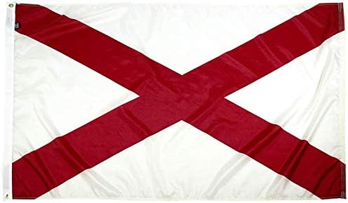 FlagSource Alabama Nylon State Flag, Made in USA, 4x6'