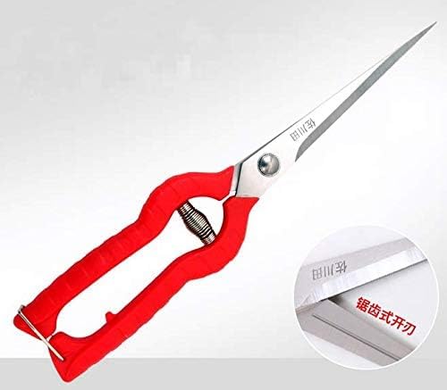 Extra Long Edge Stainless Steel Pruning Shears Fruit Trees Bonsai Sharp Garden Scissors Tool