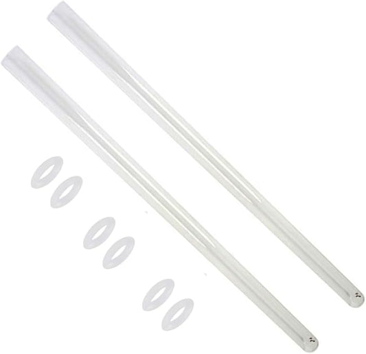 HQUA-OWS-6Q Quartz Sleeve for OWS 6GPM Water Purifier, 2Pack, 6 O-Rings Included.