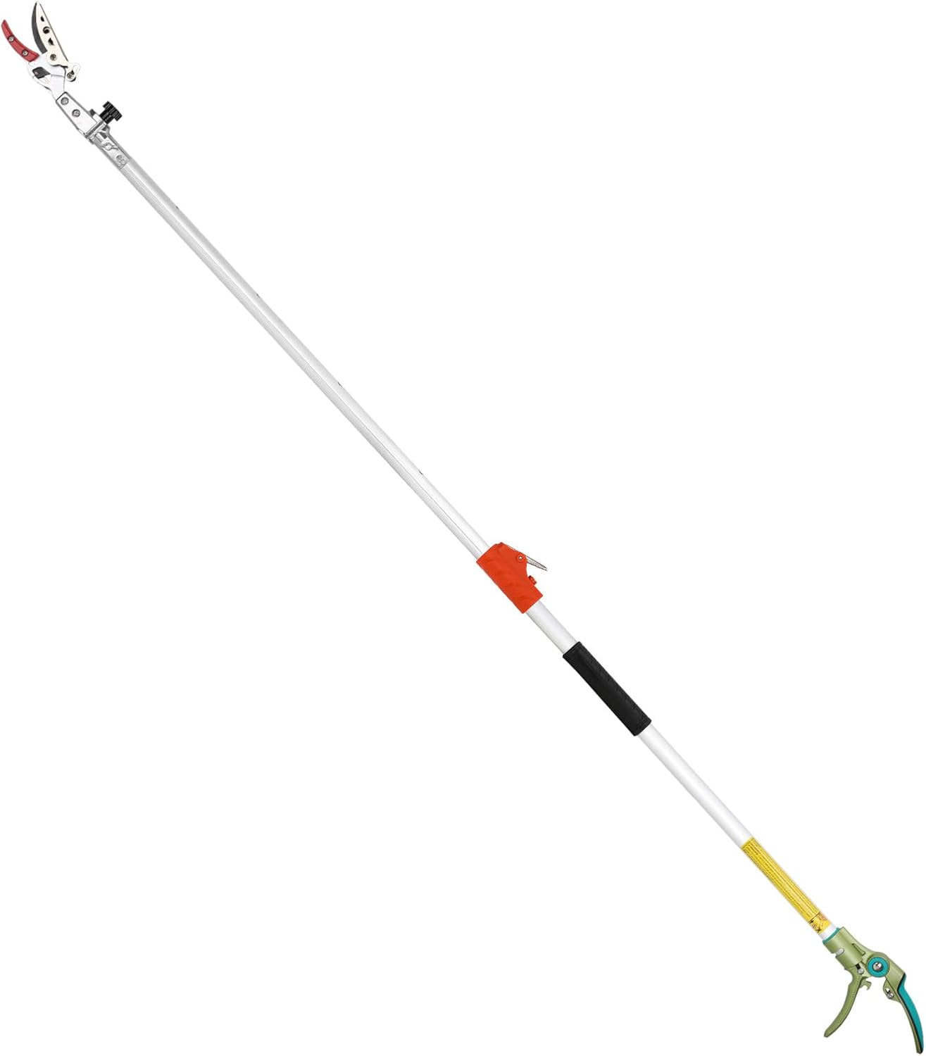 Extendable Tree Cutter, 6.23-10.5 FT Telescopic Pole Pruner, Lightweight Aluminum Handle, Teflon-Coated Blade, Cuts Up to 1/2 Inch, Ideal for Fruit Picking & Tree Branch Cutting | LFX118