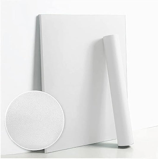 Dimoon 590''x17.7'' White Peel and Stick Wallpaper Contact Paper Self Adhesive Wall Paper