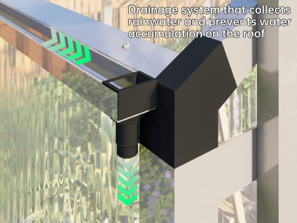 6 x 10FT Greenhouse for Outdoors,Polycarbonate Garden Backyard,Silver