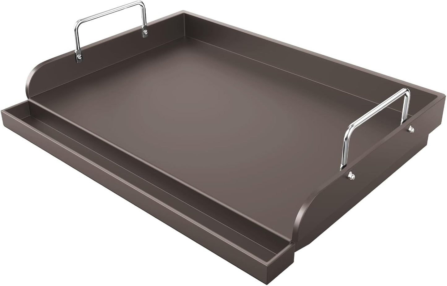 Griddle for Gas Grill Metal Cooking Griddle Pan for Outdoor Gas Grill, 17" x13" Flat Top Plate Skillet Pan Teppanyaki Insert for Weber Charbroil Camp Chef and Charcoal/Electric