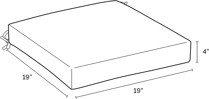 Arden Outdoor Seat Cushion, 19 x 19, Rain-Proof, Fade Resistant Tan Leala