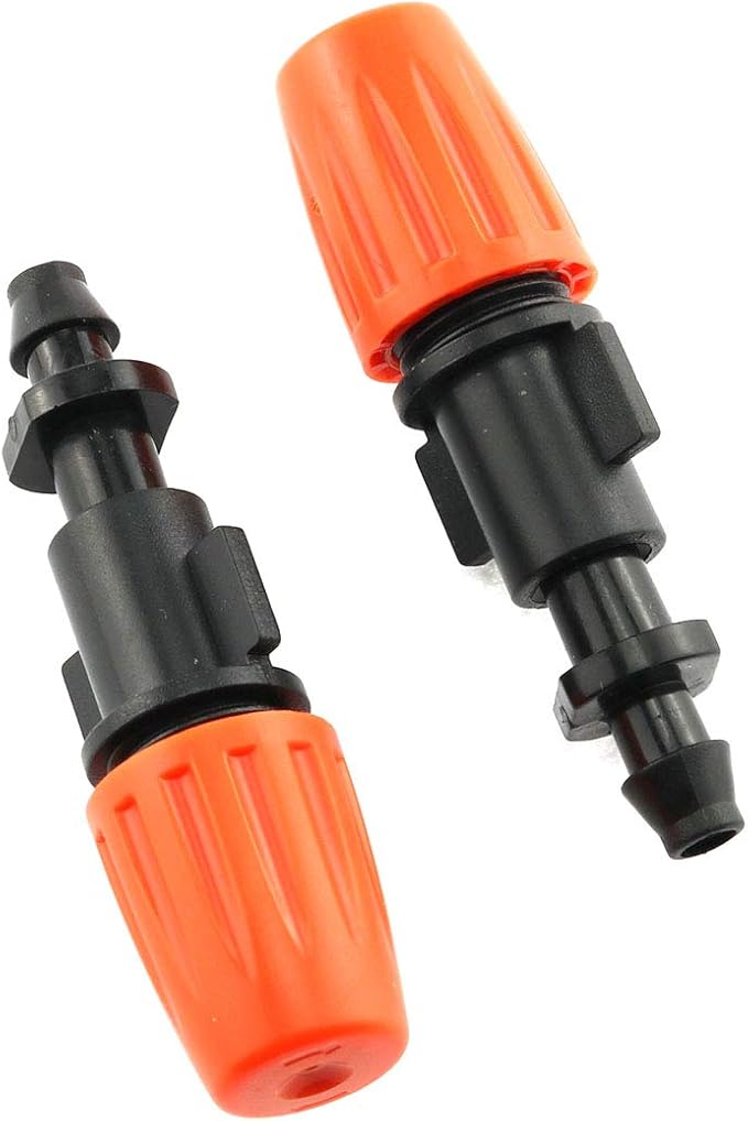 E-outstanding Micro Flow Dripper 12PCS Micro Spray Adjustable Garden Sprinkler Head Atomizers Sprinklers Drip Irrigation Misting Nozzles