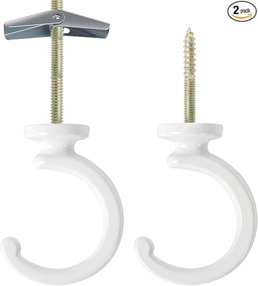 2PCS Ceiling Hooks for Hanging Plants,Heavy Duty Plant Swag Hooks,Hanging Planter Wall Hook, Indoor and Outdoor Plant Hangers