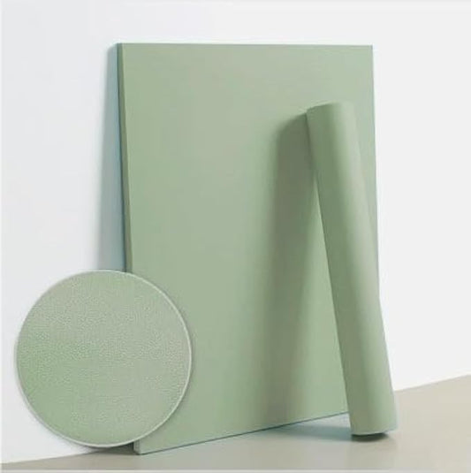 Dimoon 590''x17.3'' Green Skin Peel and Stick Wallpaper Contact Paper Modern Self Adhesive Wall Paper Removable Renter Friendly Textured Solid Color Vinyl Roll (590''x17.3'',Light Green Skin)