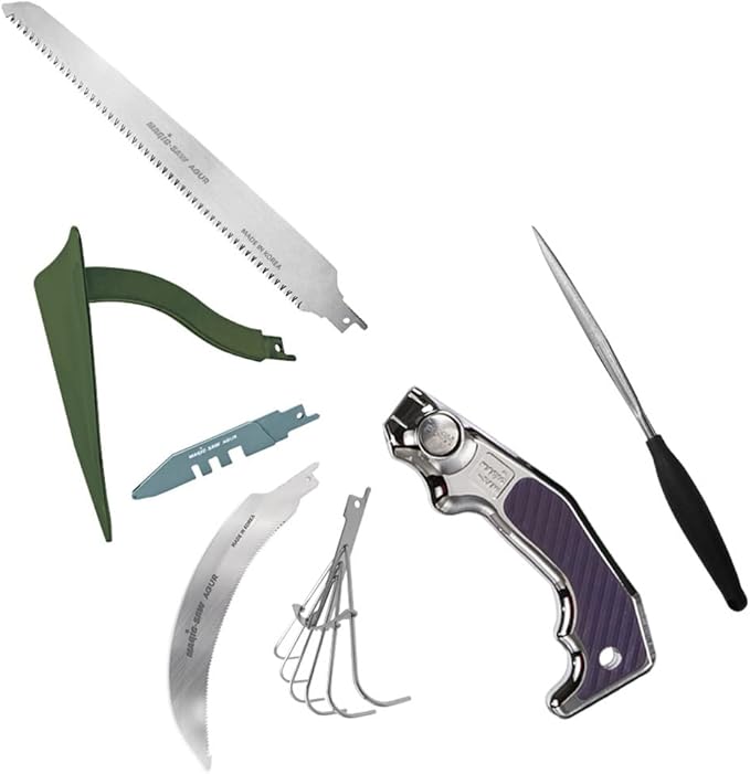 Garden Tool Set, Stainless Steel Heavy Duty Gardening Tool Set, with One Touch Safety Locking, Storage Case, Outdoor Hand Tools, Ideal Garden Tool Kit Gifts for Women and Men