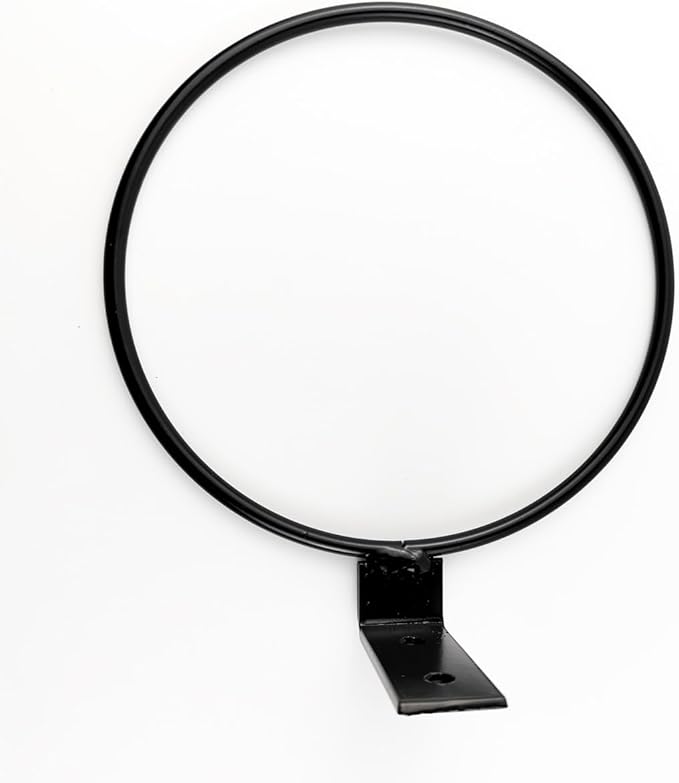 GXXMEI 6 Pack 6 Inch Wall Flower Pot Holder Ring Plant Hanger, Metal Planter Hooks Wall Mounted Bracket Heavy Duty for Outdoor Indoor