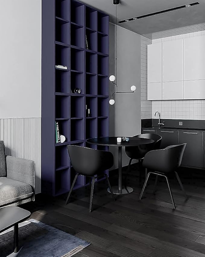 Dimoon 236''x17.7'' Blue Peel and Stick Wallpaper Contact Paper Modern Self Adhesive Wall Paper Removable Renter Friendly Textured Solid Color Shelf Cabinet Vinyl Roll (236''x17.7'',Tibetan Blue)