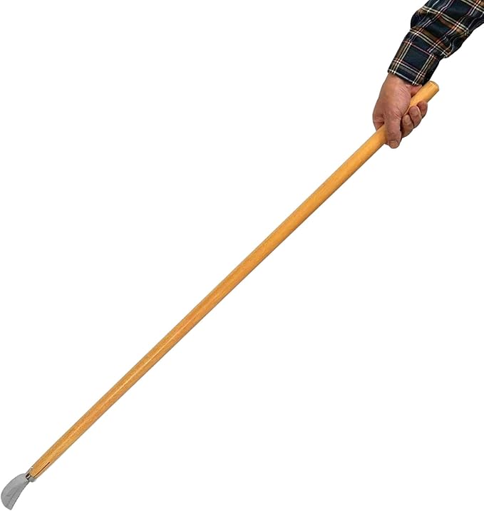 Garden Hoe Long Handle 42-3/4" Heavy Duty Japanese Stainless Steel, Made in JAPAN, Weeding Sickle Tool, Stand Up Weeder Hand Tool