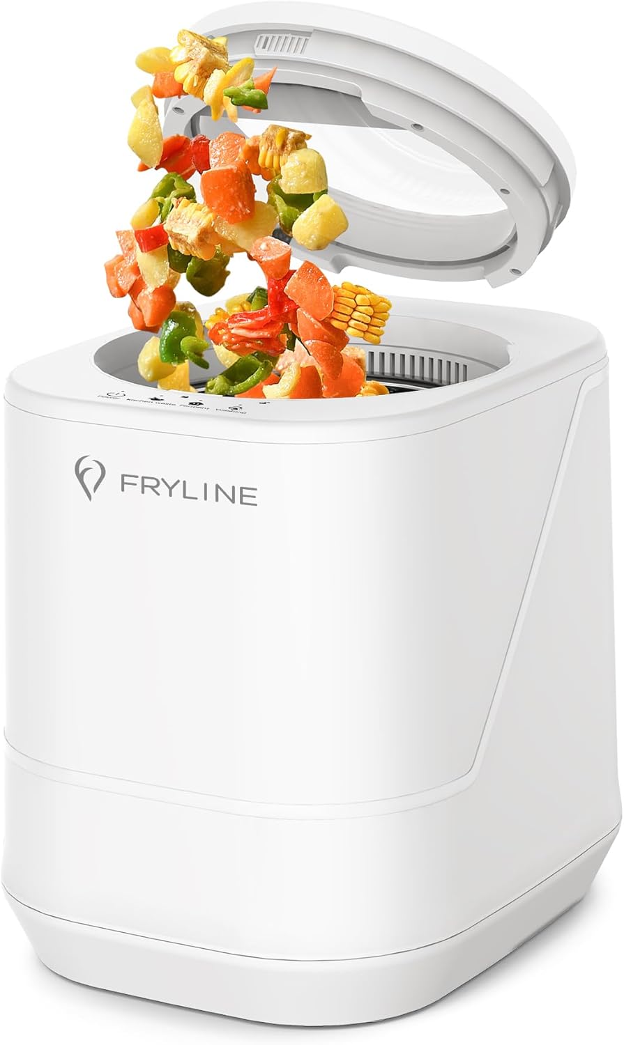 Electric Composter for Kitchen, 4L Countertop Compost Bin, Smart Composter Home Indoor Fertilizer Machine Odorless, Turn Waste to Pre-Compost for Plants