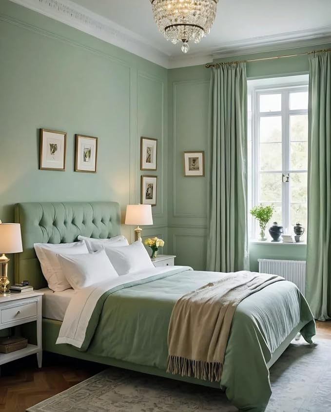 Dimoon 118''x23.6'' Green Peel and Stick Wallpaper Contact Paper Modern Self Adhesive Wall Paper Removable Renter Friendly Textured Solid Color Shelf Cabinet Vinyl Roll (118''x23.6'',Light Green)