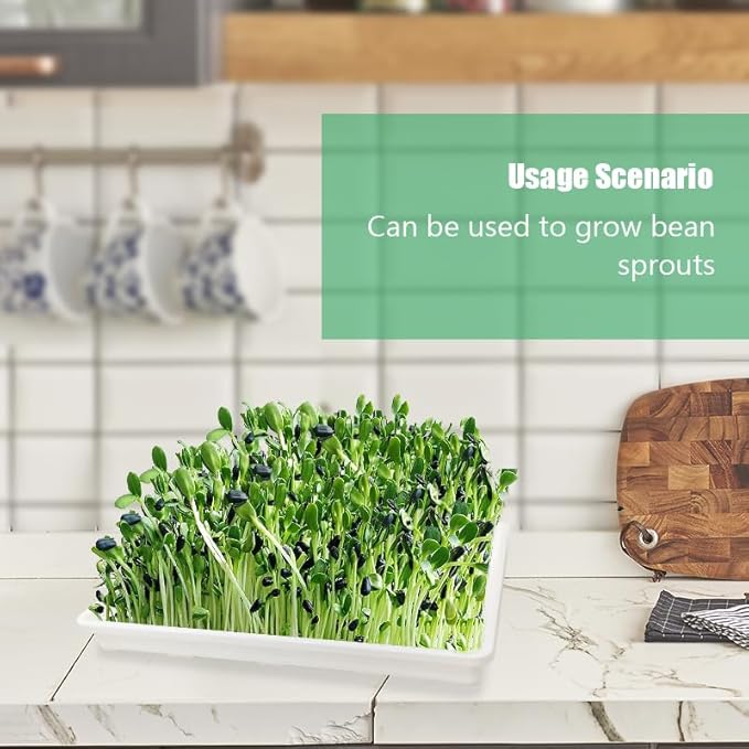 5 Pack Nursery Pot Tray, Carrying and Holding Plant Tray for Pot 24 Cell Carrying Holder Drainage Watering Plant Tray (White)