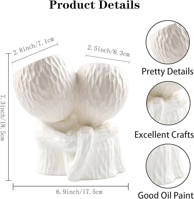 Head Planter for Indoor Plants Face Flower Pots Outdoor Plant Accessories Mug Succulent Planters with Drainage Hole Mom Hug Daughter