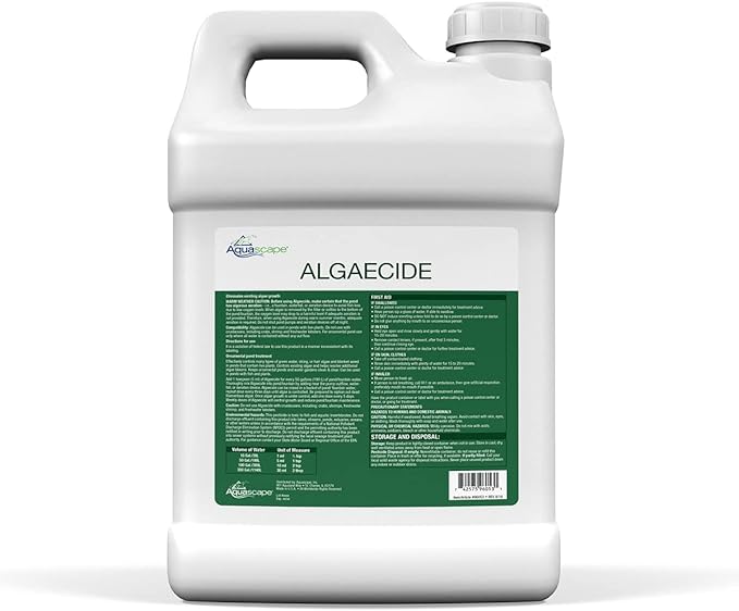 Aquascape Algaecide for Ponds, Waterfalls, and Fountains – Large-Scale Algae Control, 2.5 Gallons / 9.46 L, 96053