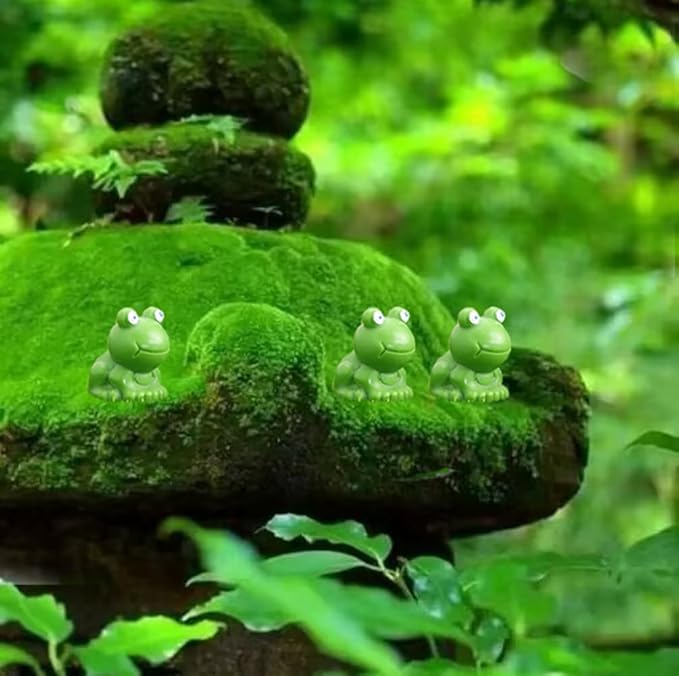 200 Pcs Mini Frog Figurines Mini Resin Frogs Mini Garden Frog Green Frog Figurines for Fairy Home Garden Decor…