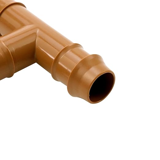 Dnyta 20pcs T Shaped Drip Irrigation Fittings Drip Line Connectors Kit 17mm Drip Irrigation Tubing 1/2 Inch Drip Line Connectors for Most 1/2" Irrigation Tubing or Sprinkler Systems