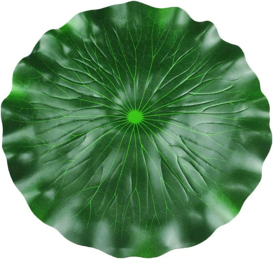 GANAZONO Simulated Lotus Leaf Lily Pads for Ponds Floating Water Lily Pads biryani Masala Plastic Pond Aquarium Lifelike Leaves Lotus Leaves Fake Blue eva Artificial Leaf Branch