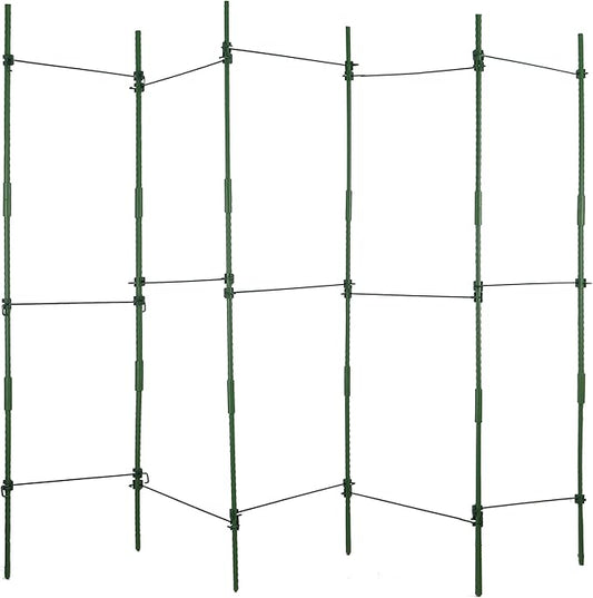 Gardzen Multi-use Tomato Cage Plants Support, Trellis Climbing Cage Stand for Pepper Eggplant Tomato Flowers