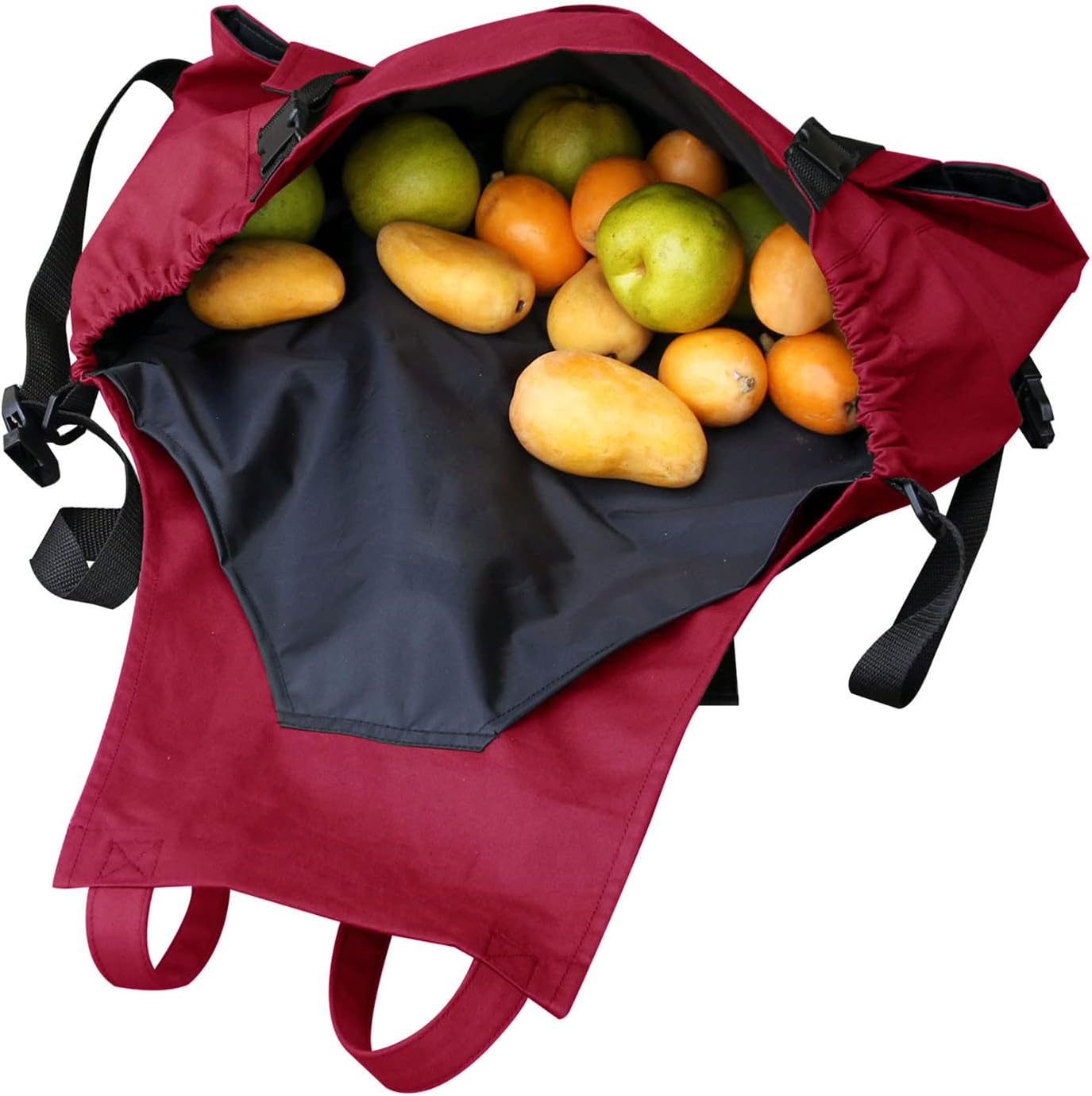 Garden Apron with Pockets Harvest Fruit Picking Bag,Canvas Adjustable Vegetable Harvest Apron for Home Gardeners