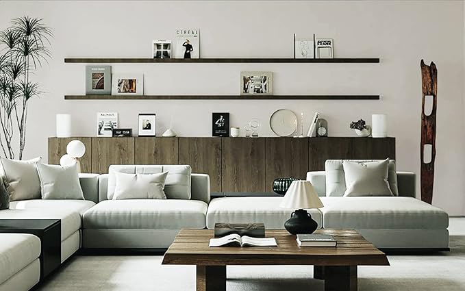 Dimoon 118''x17.7'' White Peel and Stick Wallpaper Contact Paper Modern Self Adhesive Wall Paper Removable Renter Friendly Textured Solid Color Shelf Cabinet Vinyl Roll (118''x17.7'',Off-White)