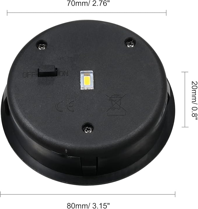 2 Pack Replacement Solar Light Parts-8 lumens Warm White LED Waterproof Solar Light Replacement Top Kit for Outdoor DIY Hanging Lanterns(3.15in)