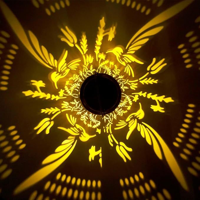 Hummingbird Solar Lanterns Outdoor Waterproof,Metal Garden Decor Hummingbird Gifts Hanging Solar Lanterns Outdoor Lights for Patio, Yard, Poch,Table Birthday Gifts for Women Mom