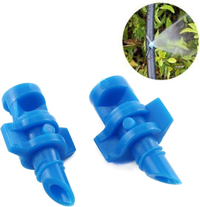 E-outstanding Spray Nozzle 40PCS Micro 90Degree Garden Lawn Water Spray Sprinklers Misting Water Refraction Automizing Sprayer Irrigation System Accessories