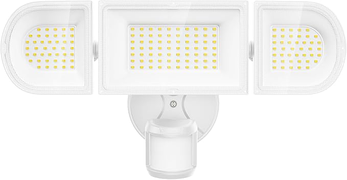 150W Motion Sensor Lights Outdoor for Outside, 15000LM LED Flood Lights Outdoor Wired Dusk to Dawn, Exterior Security Floodlight Fixture Waterproof IP65, Outdoor Lighting for House, Garage