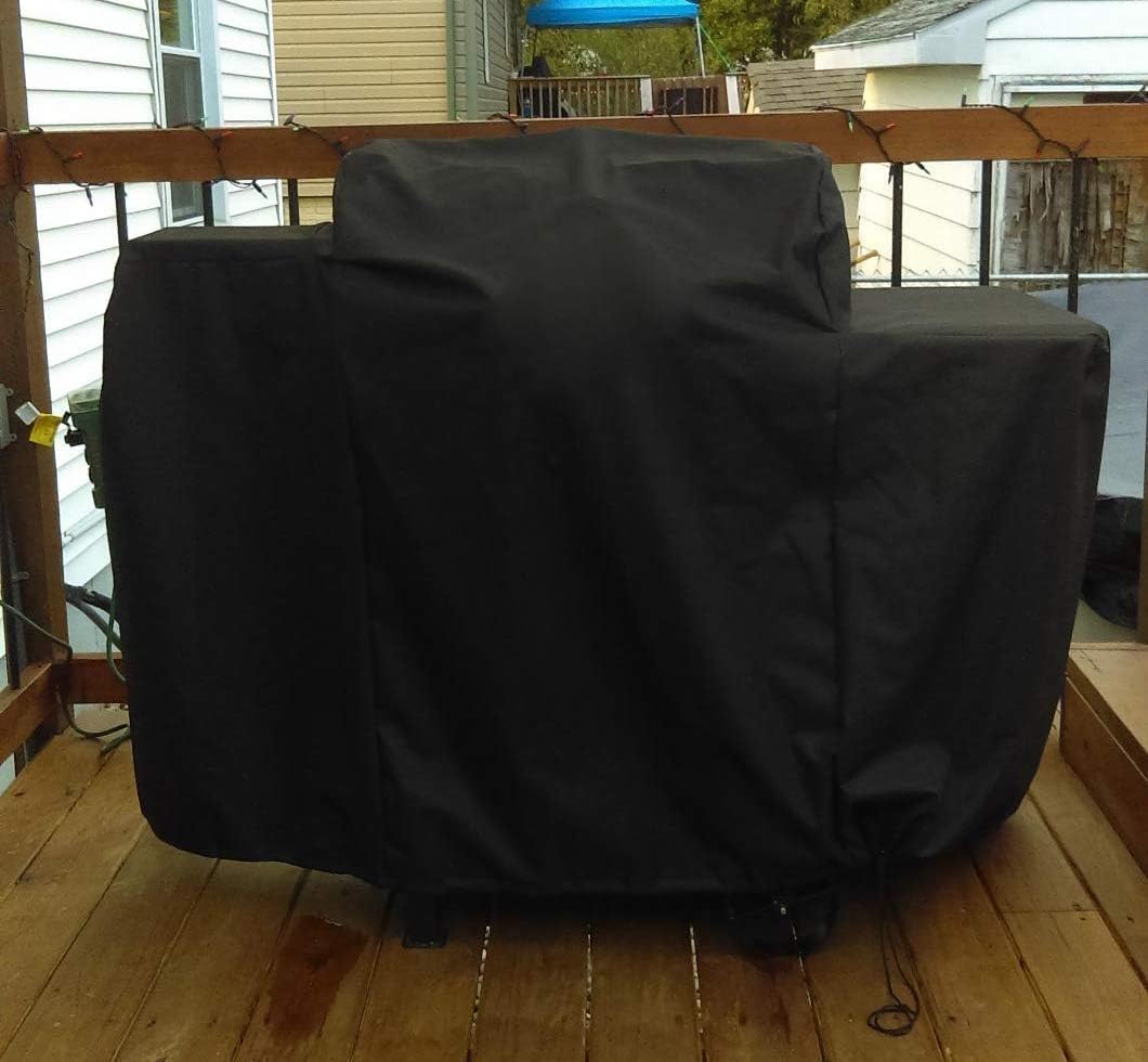 600D Grill Cover Fits for Pit Boss 700FB, 700D, 700S, 700SC Wood Pellet Series Grills, Replace for Pit Boss 73701 Heavy Duty Waterproof Grill Cover, Fade Resistant, 56" x 29" x 38"