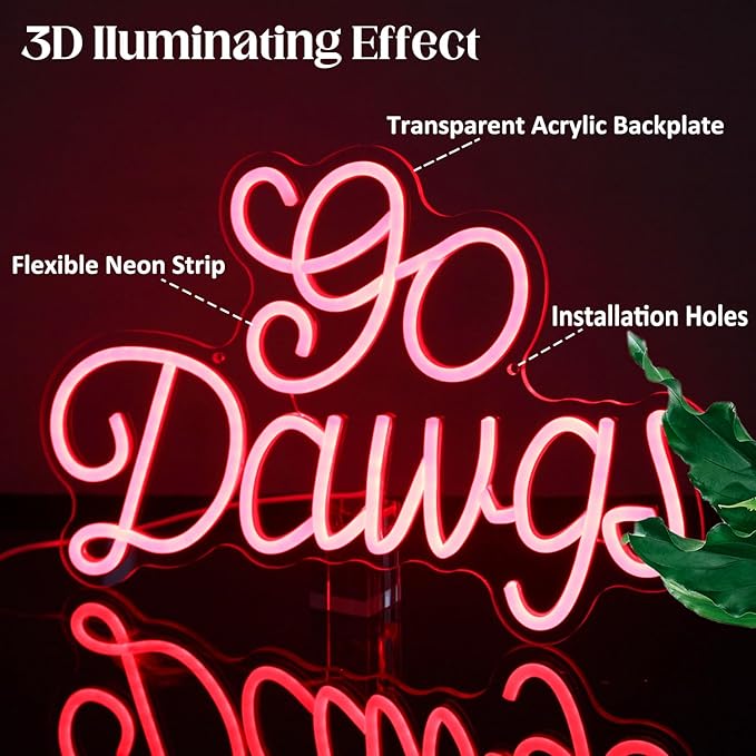 American Football Neon Sign Football Led Neon Light University Fans Rugby Game Neon LED Sign Red Letters Neon Light Up Sign for Bedroom Game Room Man Cave Party Decor Football Fans Gifts