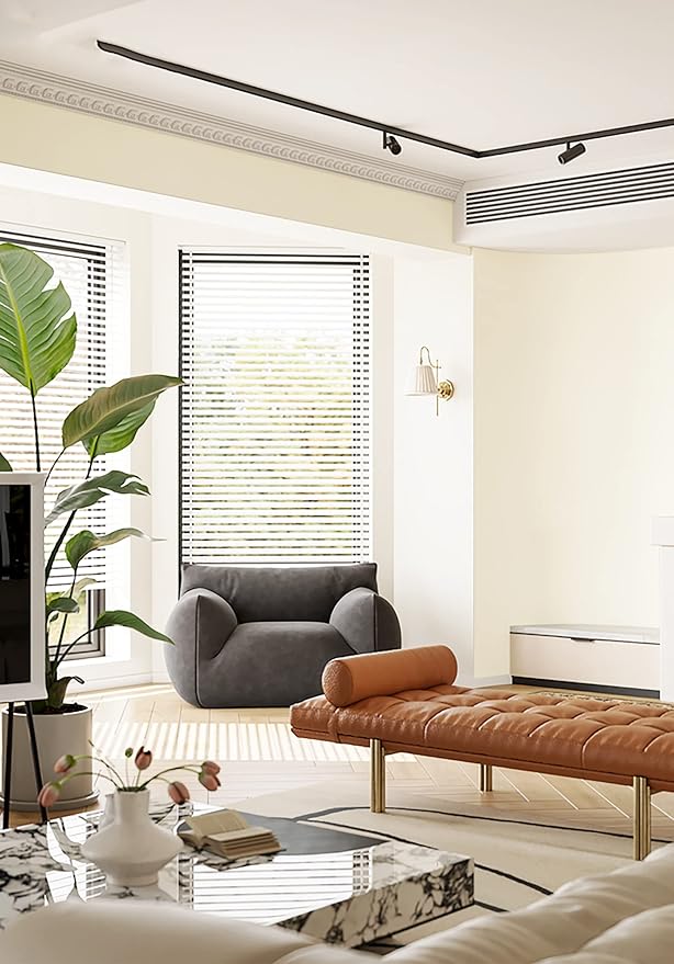 Dimoon 394''x17.7'' White Peel and Stick Wallpaper Contact Paper Modern Self Adhesive Wall Paper Removable Renter Friendly Textured Solid Color Shelf Cabinet Vinyl Roll (394''x17.7'',Cream White)