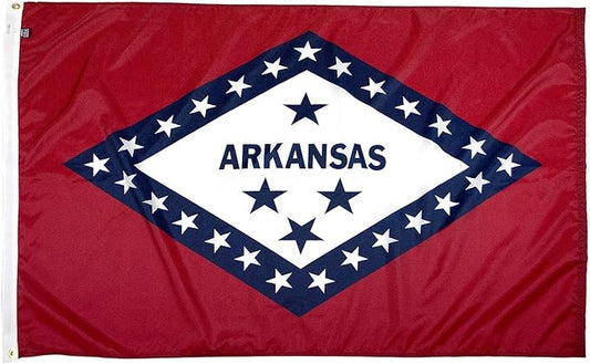 FlagSource Arkansas Nylon State Flag, Made in the USA, 3x5'