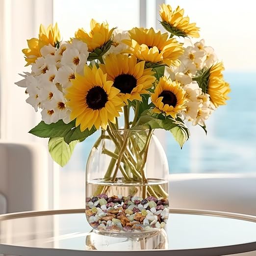 2.5 lbs Pebbles for Indoor Plants, Succulent Rocks, 3/8" Polished Pebbles for Bamboo, Vase, Terrarium, Natural Decorative Small River Rocks for Crafts, Cactus, Outdoor Garden Landscaping