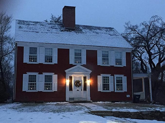 DRomance 9" Flameless Window Taper Candles Battery Operated with 8-Key Remote and Timer, 4 Pack White Christmas Holdiay Window Candles with Silver Holders, Suction Cups and AA Batteries Included