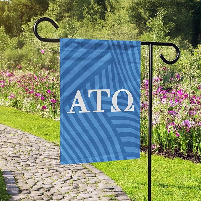 Alpha Tau Omega Licensed Flag Garden 12x19 inches Flag Banner Yard Decor Outdoor Decoration (Alpha Tau Omega #4)
