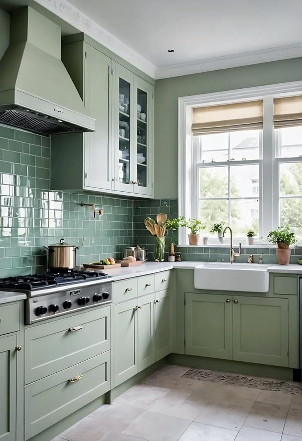 Dimoon 394''x23.6'' Green Peel and Stick Wallpaper Contact Paper Modern Self Adhesive Wall Paper Removable Renter Friendly Textured Solid Color Shelf Cabinet Vinyl Roll (394''x23.6'',Light Green)