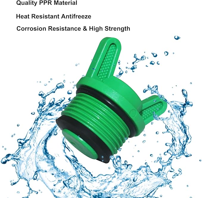 10 Pieces PT Male Thread PPR Pipe Plug Garden Irrigation Tubing Stopper Drain Plugs Caps for Garden Lawn Irrigation Watering Equipment (3/4 inch)