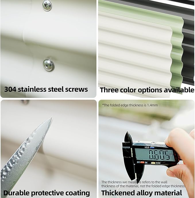 DaisyVibe Raised Garden Bed Kit, Planter Raised Garden Boxes Outdoor, Oval Large Metal Raised Garden Beds for Vegetables Flowers (White, 8ftx2ftx1ft)