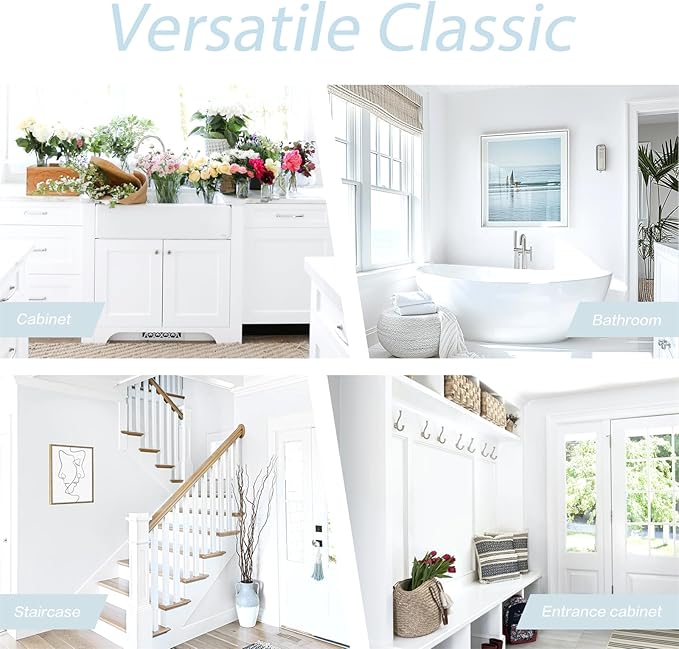 Dimoon 590''x17.7'' White Peel and Stick Wallpaper Contact Paper Self Adhesive Wall Paper