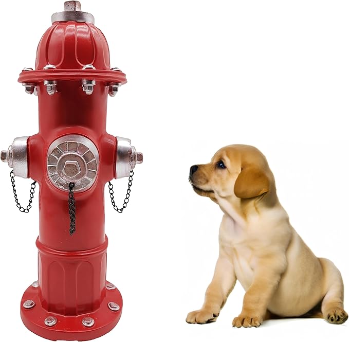 Fire Hydrant Garden Statue for Dogs to Pee On,Puppy Pee Post Training Tool Resin Statue,Indoor Outdoor Fire Hydrant Decor Figurines for Yard Art and Garden Lawn,The Perfect Firefighter Ideal Choice